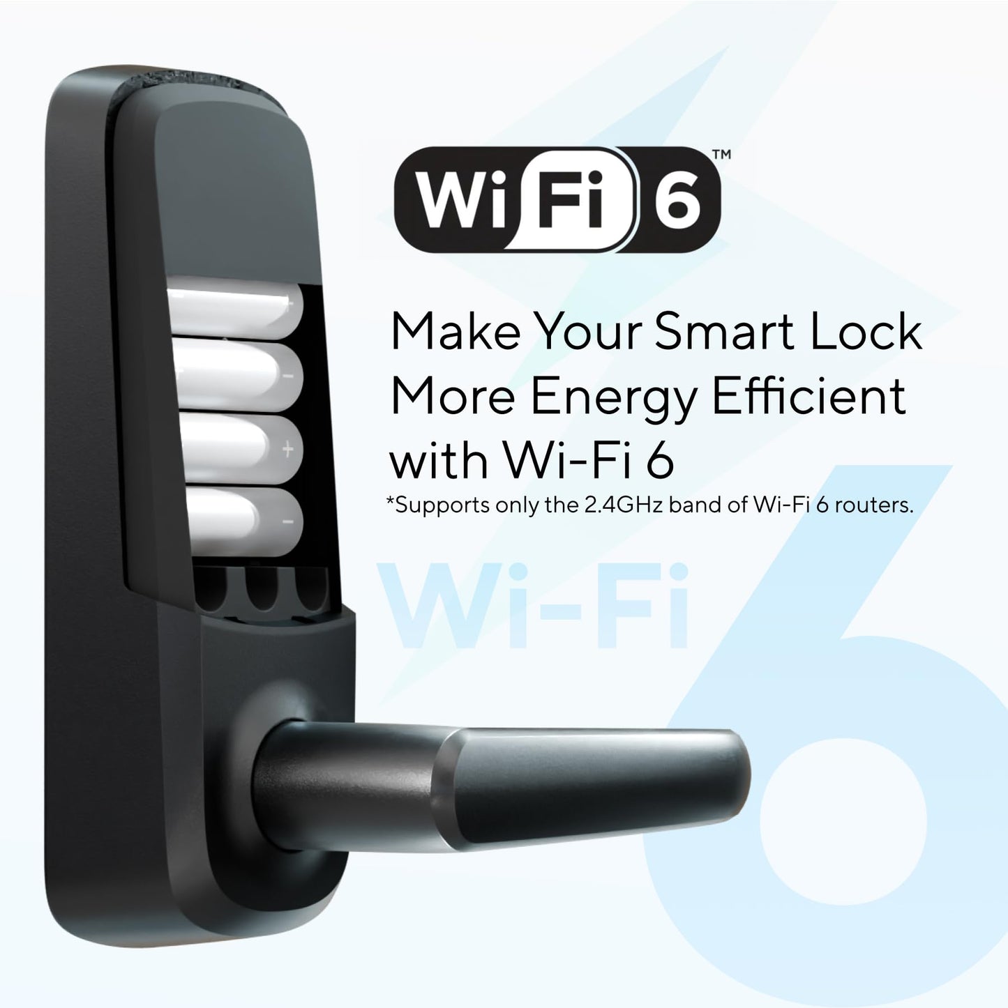 ULTRALOQ Latch 5 World's First Built-in WiFi Smart Lock with Fingerprint, 5-in-1 Keyless Entry Door Lock with Touch Digital Keypad, App Control, Black