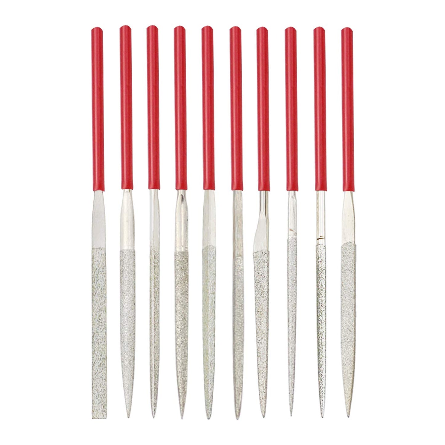 Kalim MINI Diamond Needle File Set (10pcs 150 Grit Precision Diamond File)