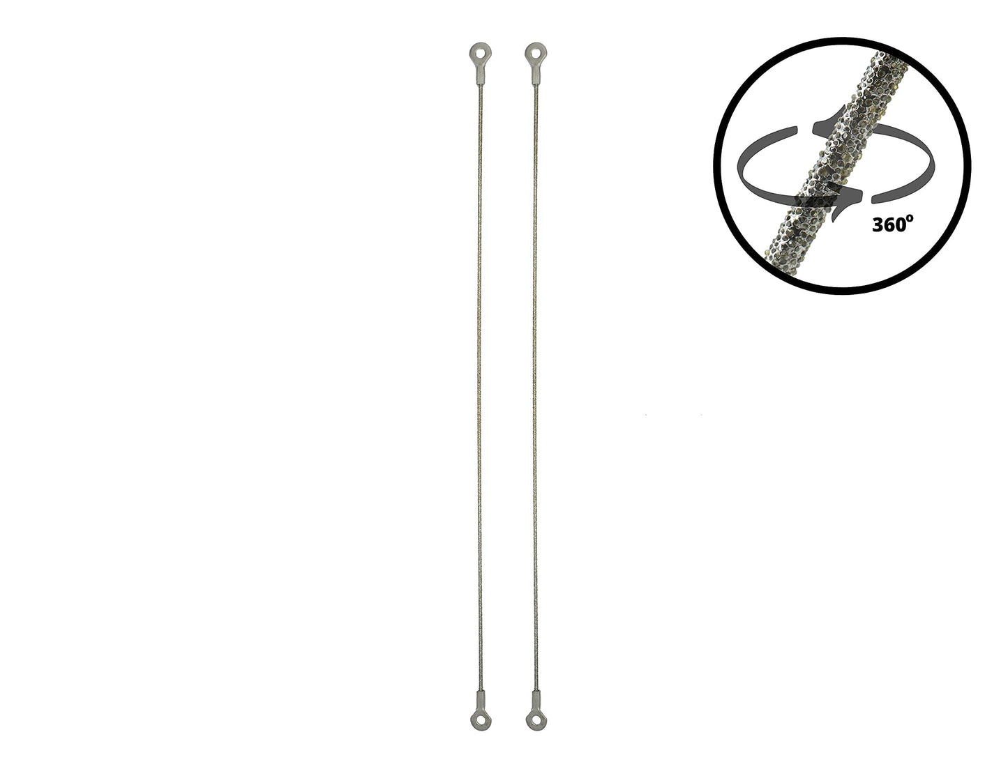 Diamond Coated Round Hacksaw Blade, (2 pcs)