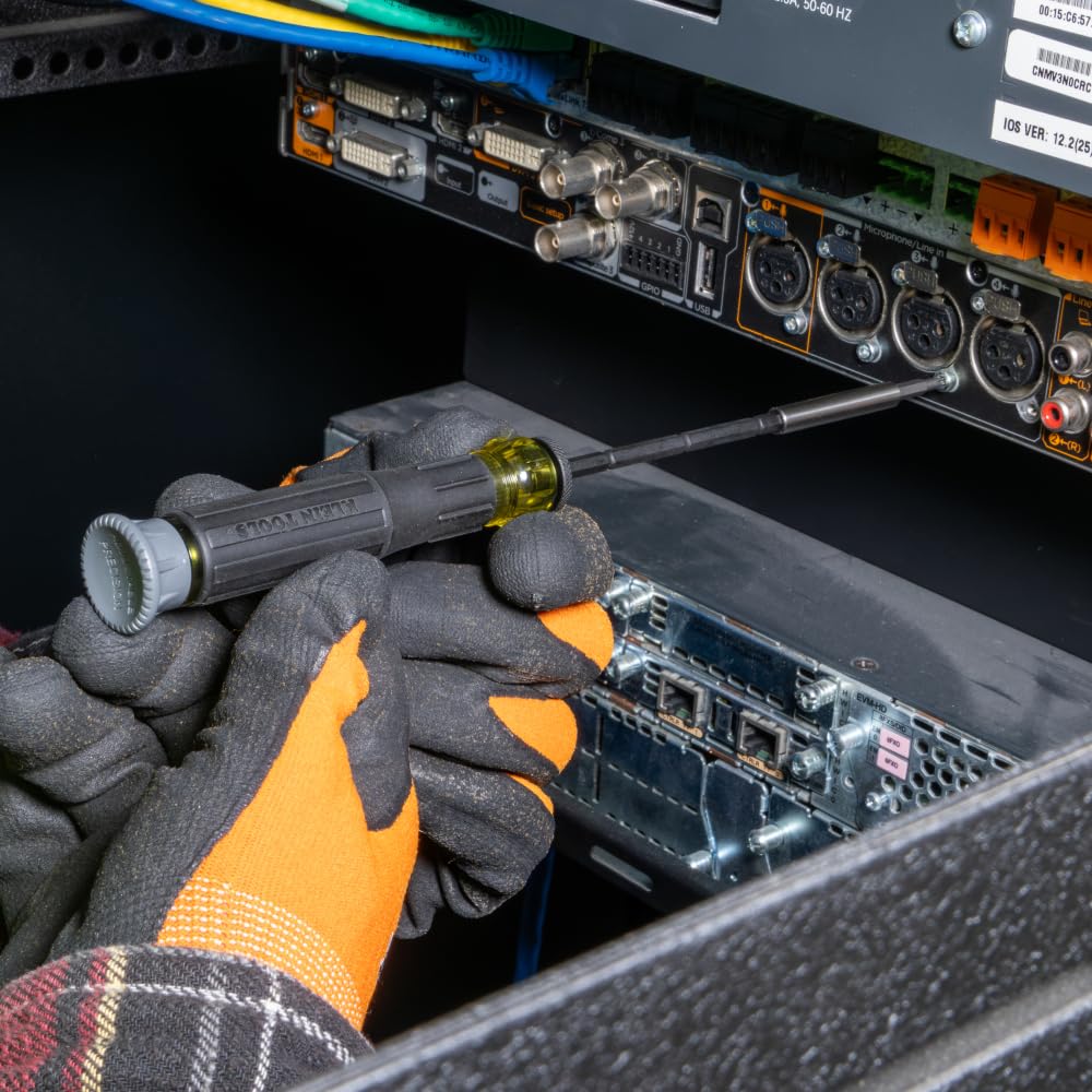 Klein Tools 32787 64-Piece Micro-Ratchet Bit Precision Driver Set with Modular Case, Magnetic, Precision, Standard Bits and Nut Drivers