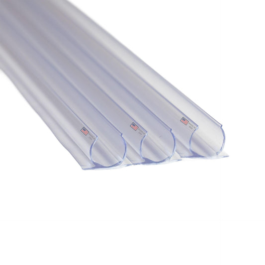 Novelty Lights 40 Pack 3/8in Rope Light Track, 3 Feet Clear PVC Mounting Channels for Indoor or Outdoor Rope Lights, UV Treated, 360 Degree Lighting