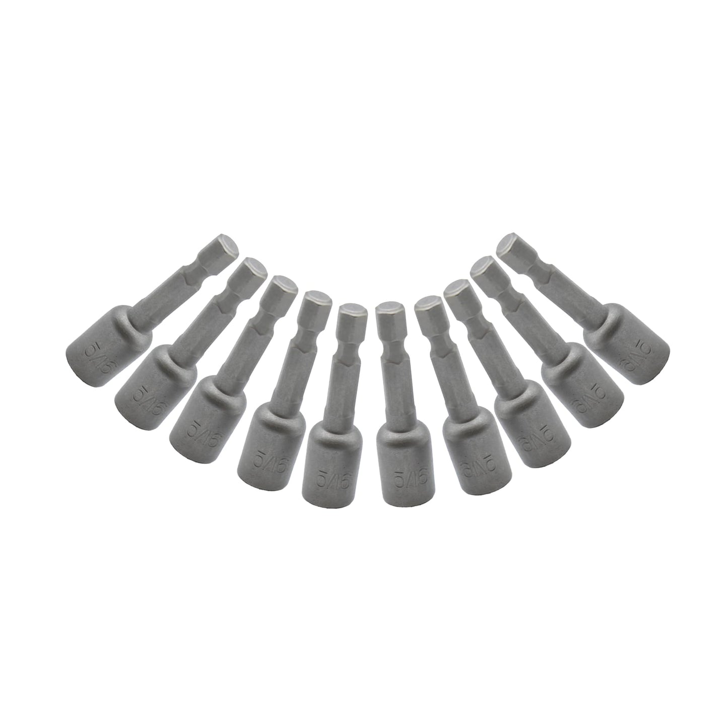 TEMO 10 pc Impact Ready Nut Driver 5/16 Inch Magnetic Nutsetter Set 1/4 Inch Shank