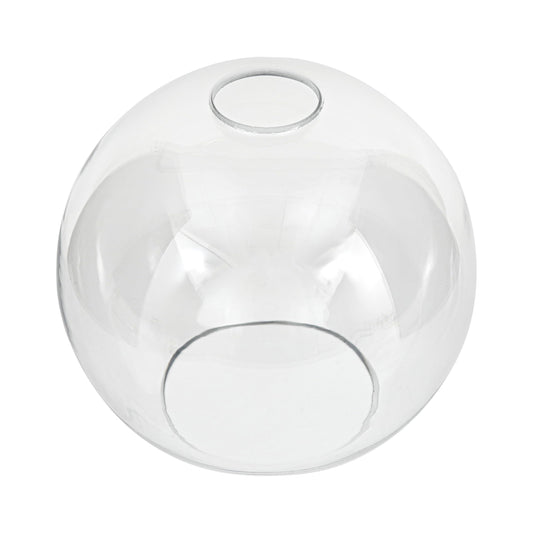 Euzhilumi Glass Lamp Shade Replacement Globe for Light Fixture, 1-5/8 inch Fitter, 7.1" Diameter, 6.3" Height, Clear Glass Cover
