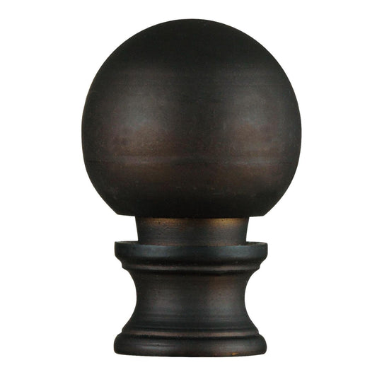 Westinghouse 7000500 Oil Rubbed Bronze Finish Ball Lamp Finial, Black, 1-1/2 Inch