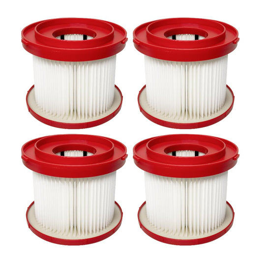 4 Pack 49-90-1900 Replacement HEPA Filter Compatible With Milwaukee Vacuum, Shop Vac Filter, M18 Cordless Wet Dry Vacuum 0780-20 0880-20