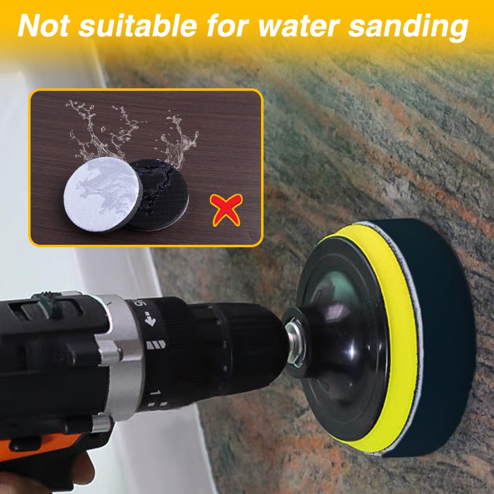 SPEEDWOX 3 Inch Soft Foam Layer Buffering Pad 5 Pack Hook and Loop Soft Sponge Cushion Buffer Pad