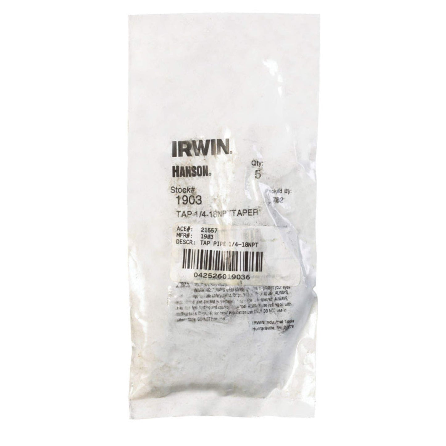 IRWIN NPT Tap for Tap Die Extraction, 1/4-Inch, 18 NPT(1903ZR)