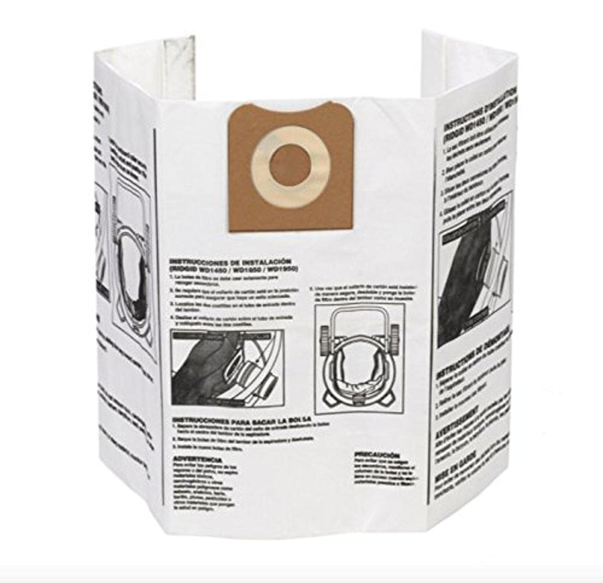 RIDGID - 23743 High Efficiency, Dry Pickup Dust Bags for 12 - 16 Gallon Wet / Dry Vacuums (2 Pack)