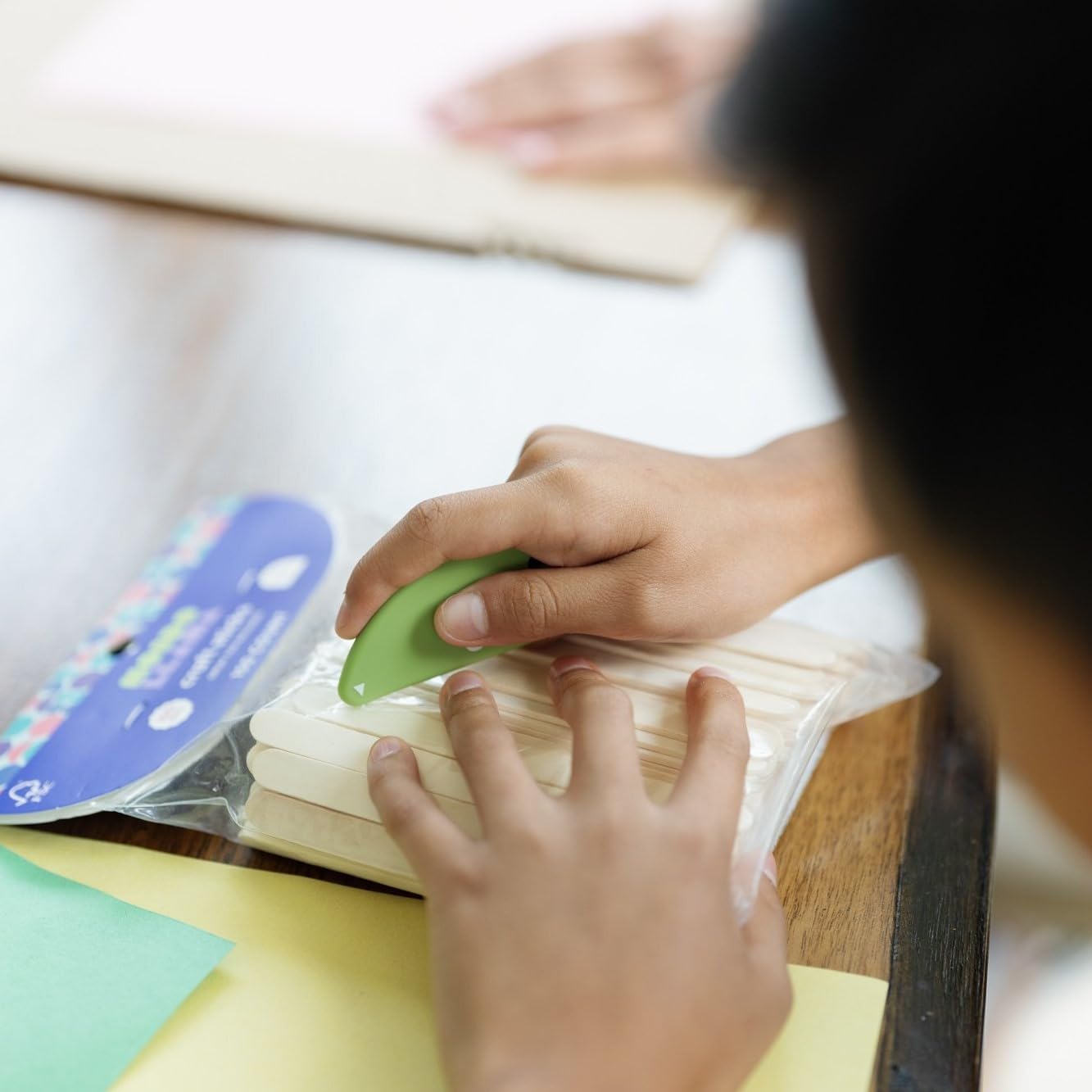 Slice Micro Safety Cutter | Safe Ceramic Box Cutter Lasting 11x Longer than Metal | Keychain Box Opener | 2 Pack | Green