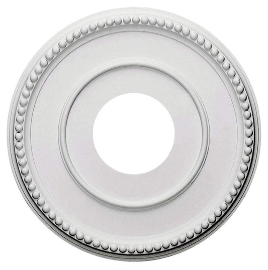 Ekena Millwork CM12BR Bradford Ceiling Medallion, 12 1/2"OD x 3 7/8"ID x 3/4"P (Fits Canopies up to 6 5/8"), Primed