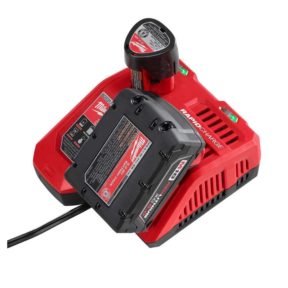 Milwaukee 48-59-1808 M12 and M18 12 Volt/18 Volt Lithium-Ion Multi-Volatge Rapid Battery Charger (Non-Retail Packaging)