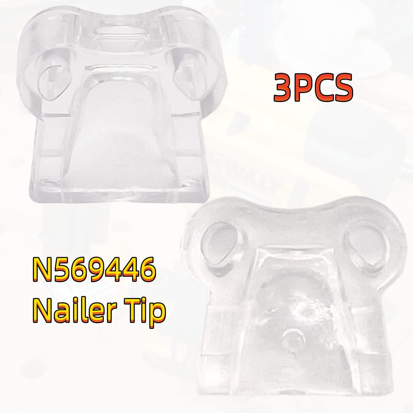 N558471 N569446 Compatible with Nailer No Mar Tip DeWalt Replaces DCN680D1 DCN680B DCN681B DCN681D1 (6)