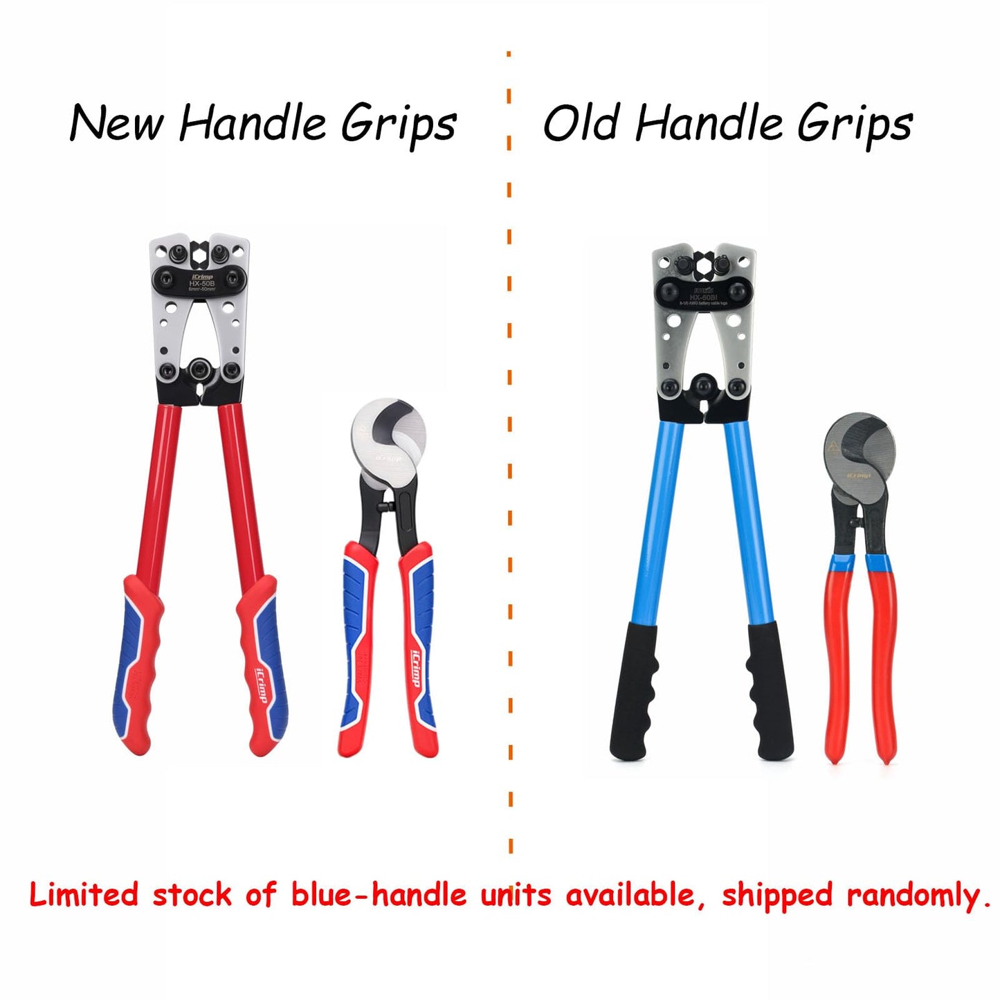 iCrimp Battery Cable Lug Crimping Tool for 8, 6, 4, 2, 1, 1/0 AWG Heavy Duty Wire Lugs, Battery Terminal, Copper Lugs with Wire Shear Cutter