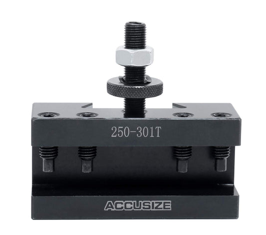 Accusize Industrial Tools CXA Turning and Facing Holder, for 1'' Turning Tools, Quick Change Tool Holder, Style 1, 0250-0301T