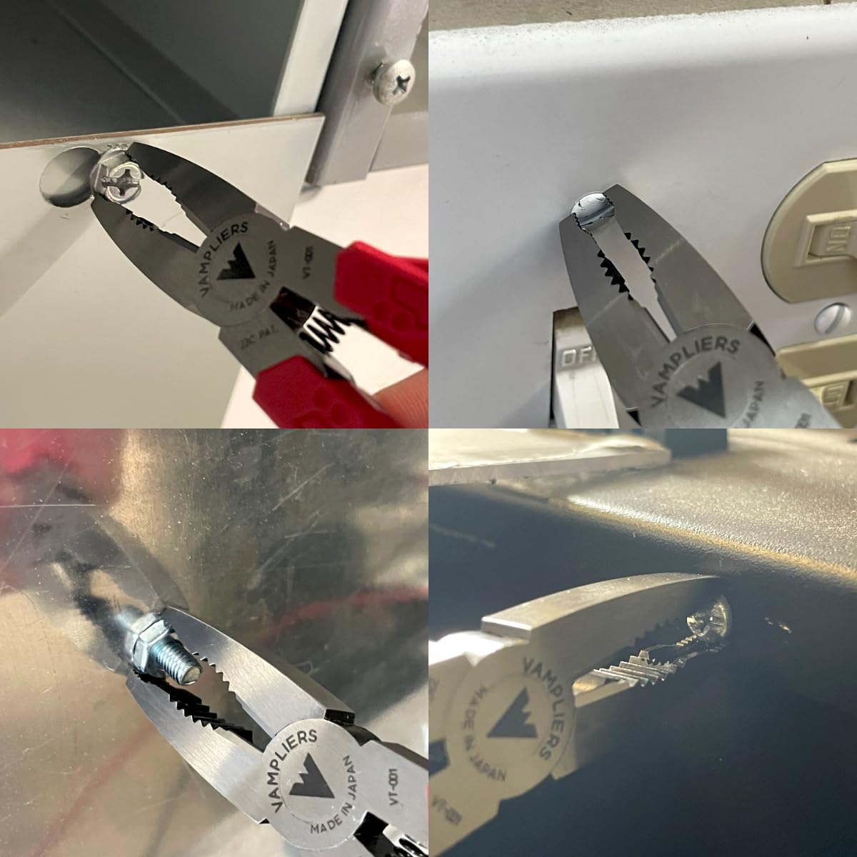 VAMPLIERS 6.25" Stripped Screw Extractor Pliers – Japanese Made, Quickly Removes Rusted, Stuck, Damaged Screws & Fasteners