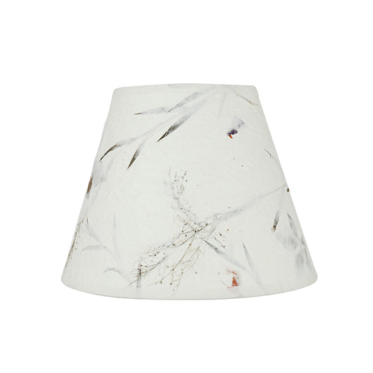 Aspen Creative 58902 Transitional Empire Lamp Shade, Off-White Hardback Paper with Leaves & Petals, UNO Fit, 9" Wide