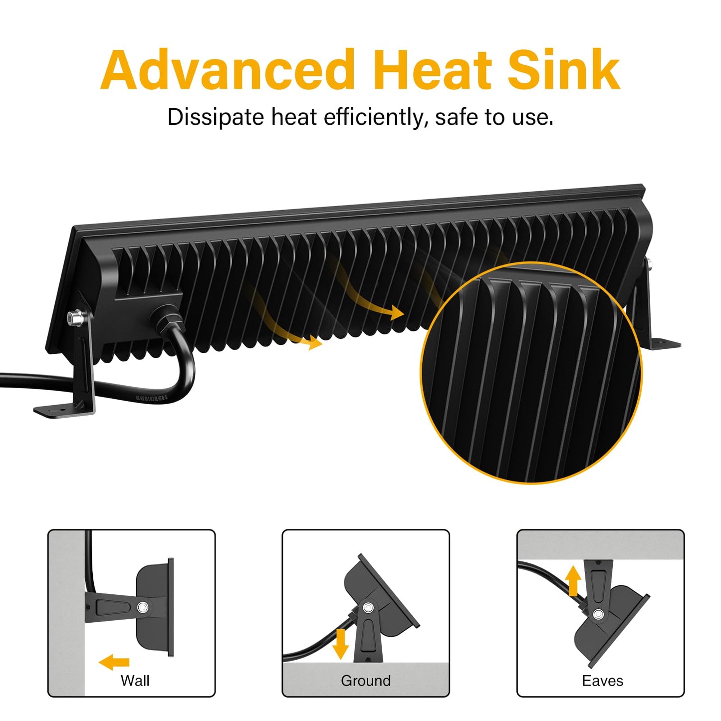 Onforu 100W LED Shop Lights 2-Pack, 14000lm Ultra Bright Daylight Work Lights, IP66 Waterproof Garage, Warehouse & Workshop Lighting