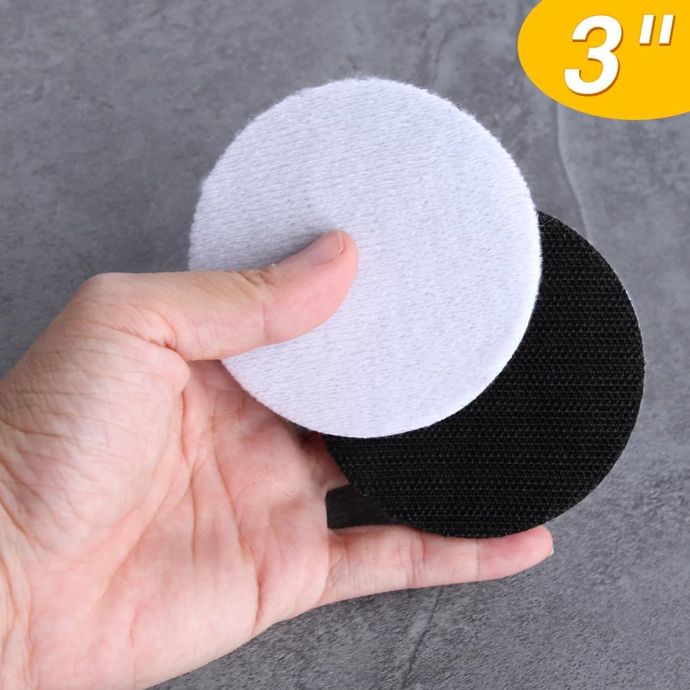 SPEEDWOX 3 Inch Soft Foam Layer Buffering Pad 5 Pack Hook and Loop Soft Sponge Cushion Buffer Pad
