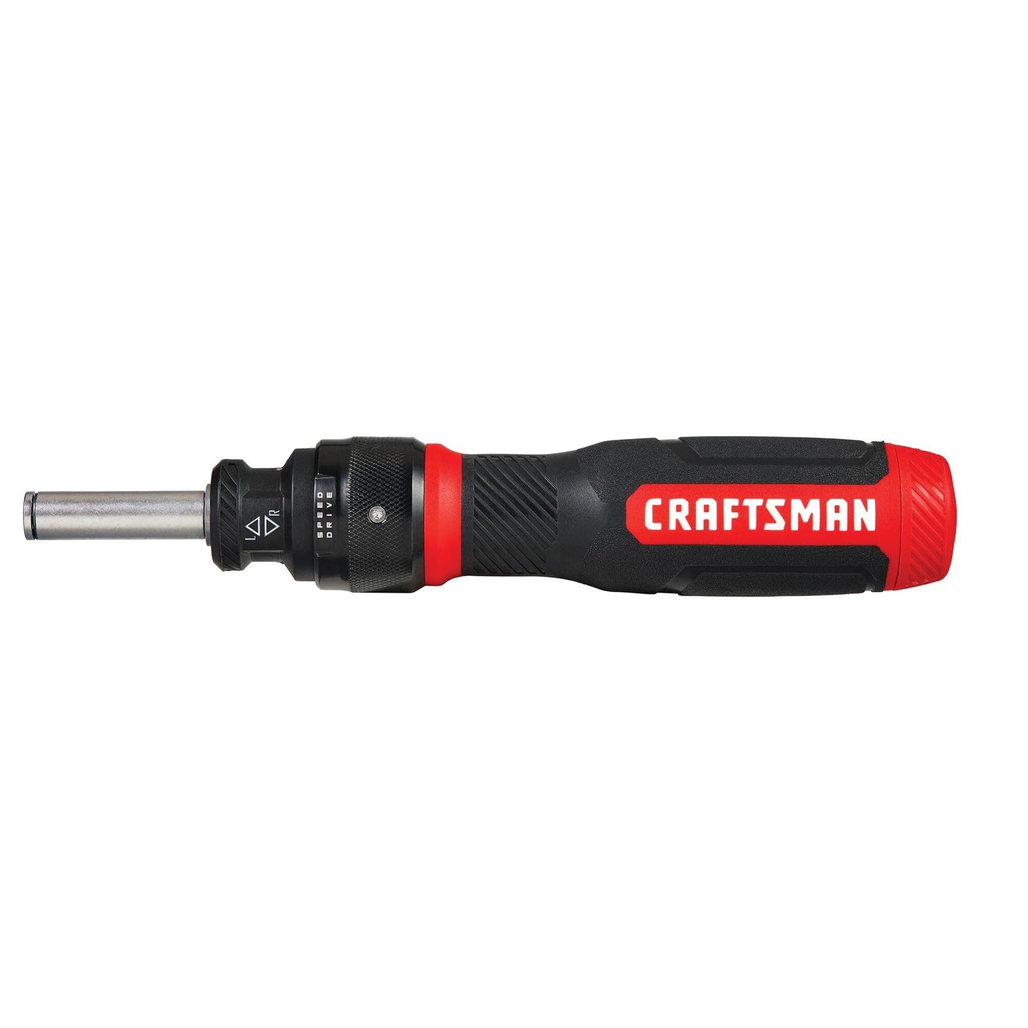 CRAFTSMAN Ratcheting Screwdriver, SpeedDrive, 2” Double Ended Bits Included, Handle Holds Up To 6 Bits (CMHT68129)
