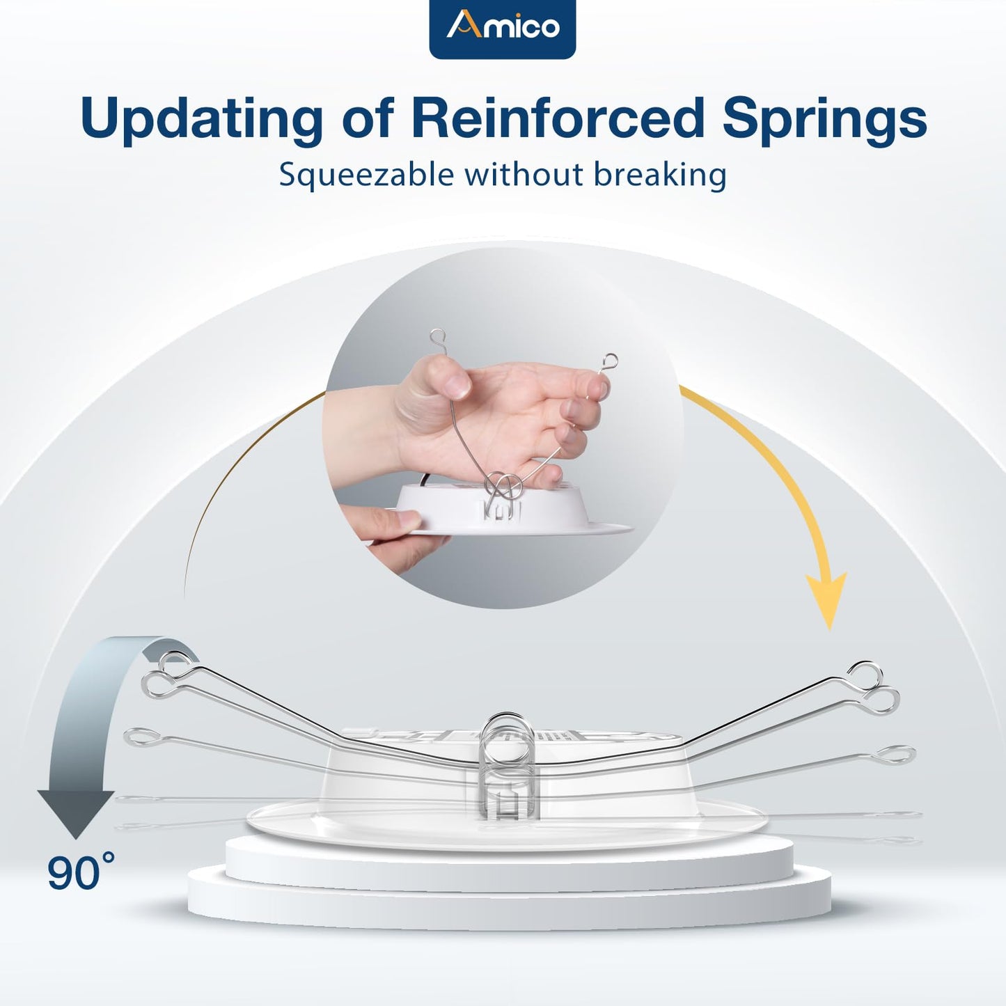 Amico 5/6" Recessed LED Lights 24 Pack, 5CCT Selectable 2700K-6000K, 12W (120W Eqv), 1050LM, Retrofit, ETL & FCC Certified