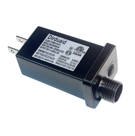 Dirduaid 29V 6W LED Transformer, Class 2 IP44 Waterproof Low Voltage Power Supply with US Plug for Christmas & String Lights