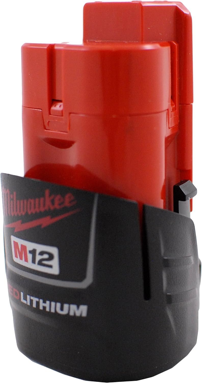 Milwaukee 48-11-2401 Genuine OEM M12 REDLITHIUM 12 Volt 1.5 Amp Compact Lithium Ion Battery with Overload Protection for Cordless Power Tools