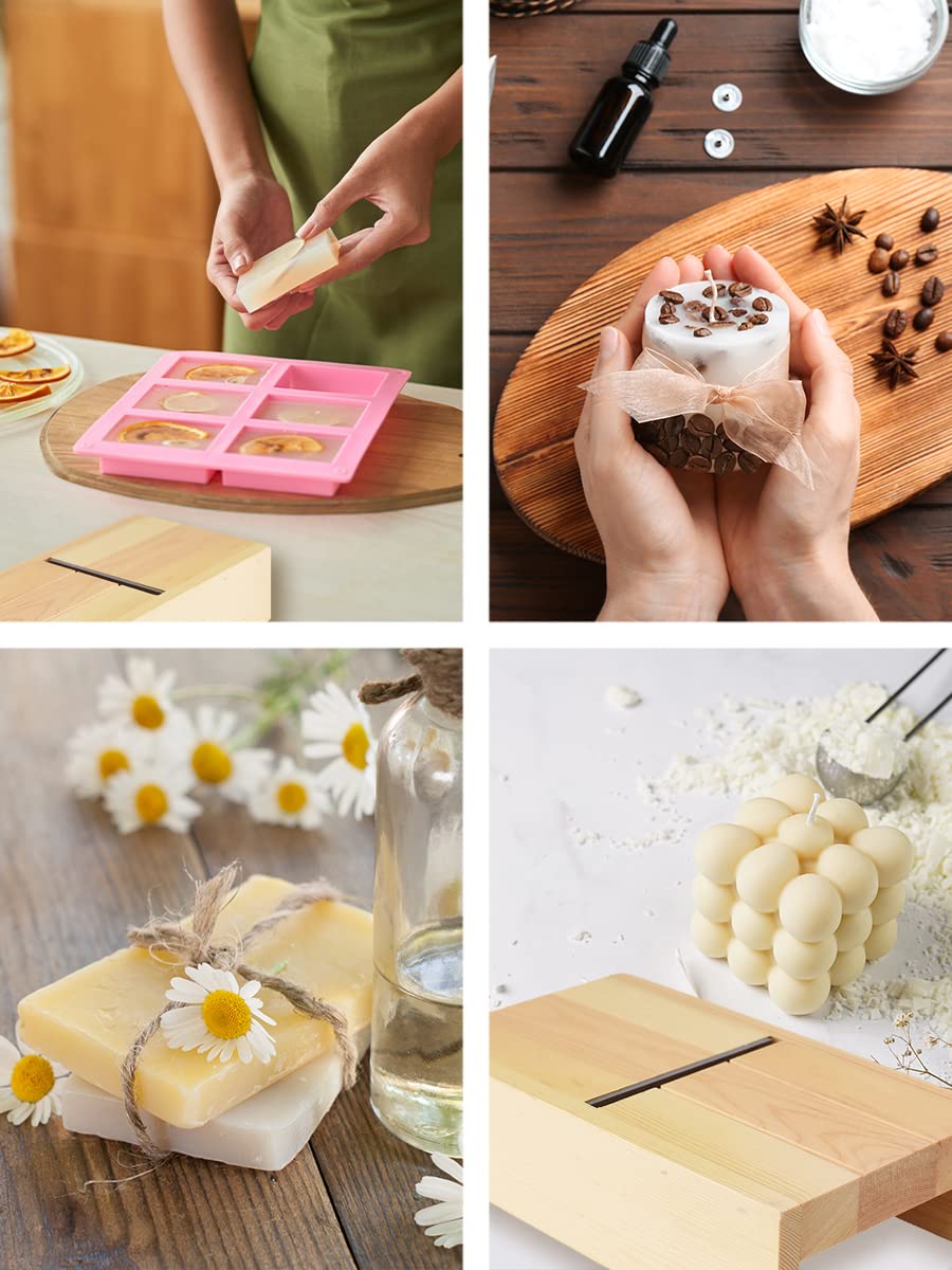 Mandala Crafts Wooden Soap Beveler Planer Shaving Tool — Handmade Soap Edge Trimming Cutter & DIY Candle Shaver for Crafting Projects