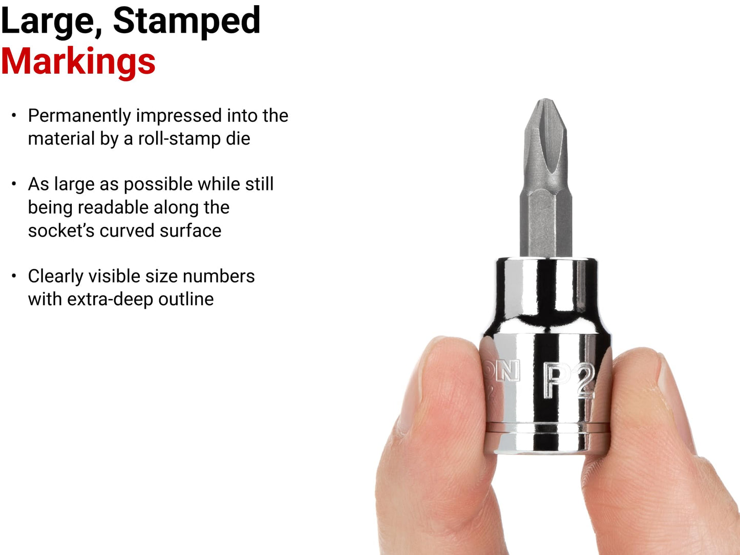 TEKTON 3/8 Inch Drive x #4 Phillips Bit Socket | SHB11204