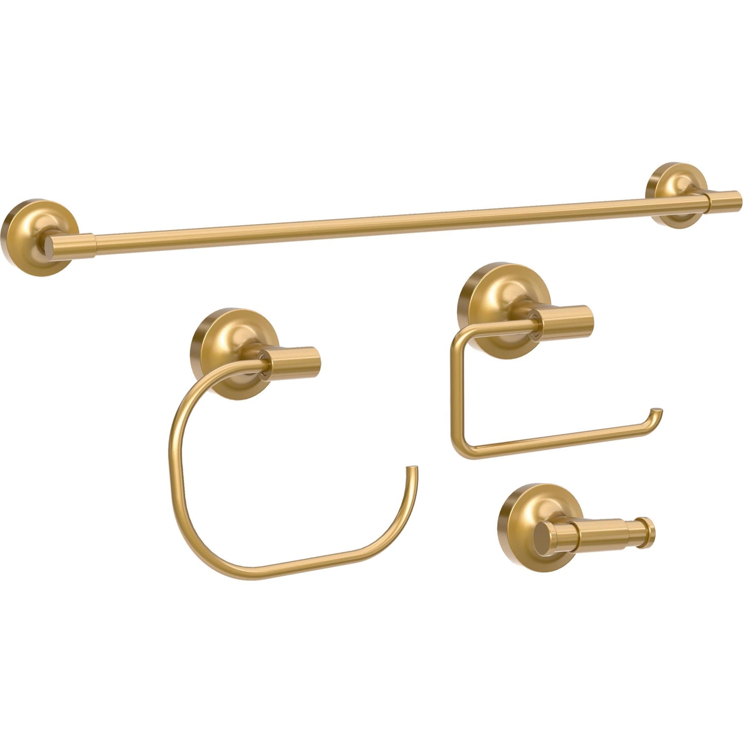 Franklin Brass Voisin (1-Pack) Hand Towel Ring Satin Gold Holder for Wall Mount Round Hanger for Kitchen, Bathroom Accessories VOI46-BB