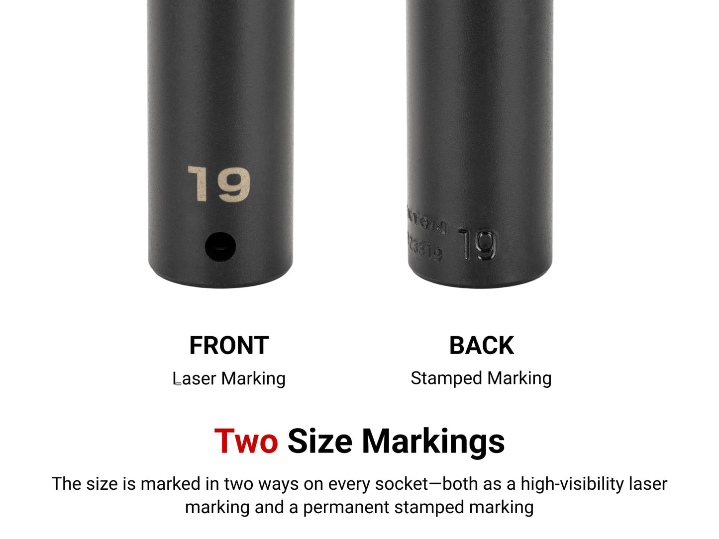 TEKTON 1/2 Inch Drive x 21 mm Deep 6-Point Impact Socket | SID23121