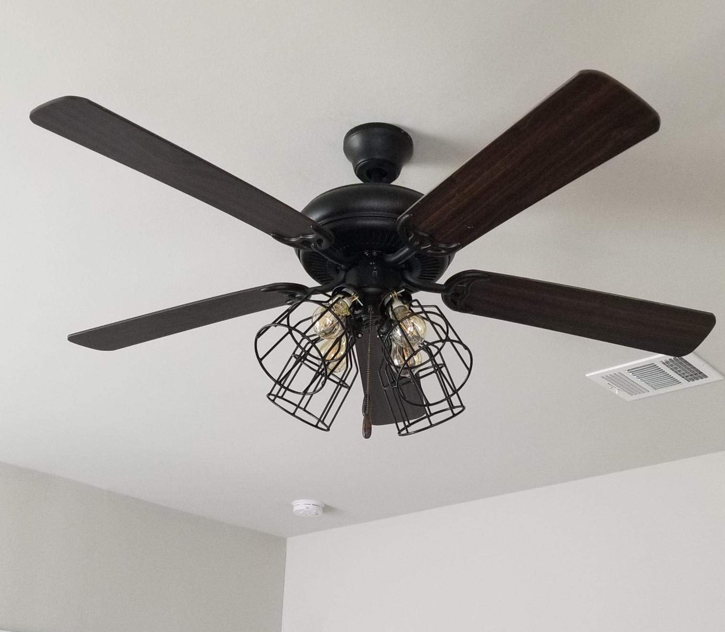 **XIDING Farmhouse Vintage Industrial Wire Cage Lamp Guard, Adjustable Open-Style Metal Pendant Shade Replacement, DIY Accessories, Pack of 4**