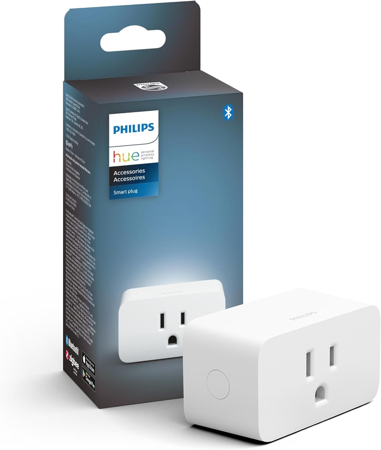 Philips Hue Smart Plug White, 1 Pack – Make Any Light Smart, Control via Hue App, Works with Alexa, Google Assistant & Apple HomeKit