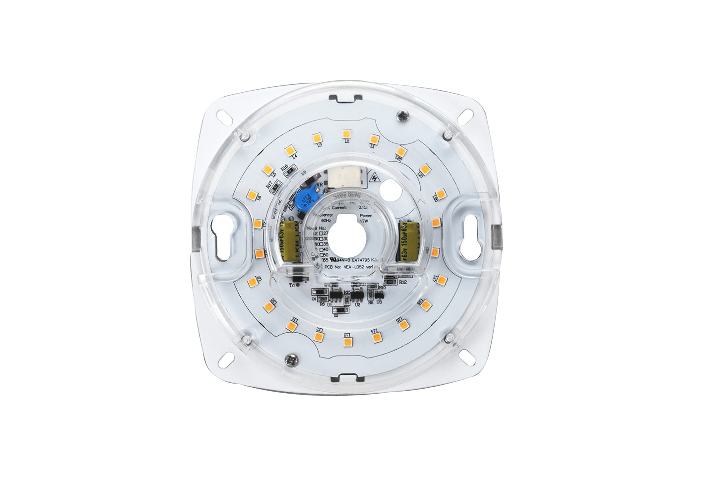 4" LED Light Engine Retrofit Kit, 17W 5000K 1200LM, CRI90, UL/ES/JA8 Certified – Fits Ceiling Flush, Fans, Pendants & Garden Lights