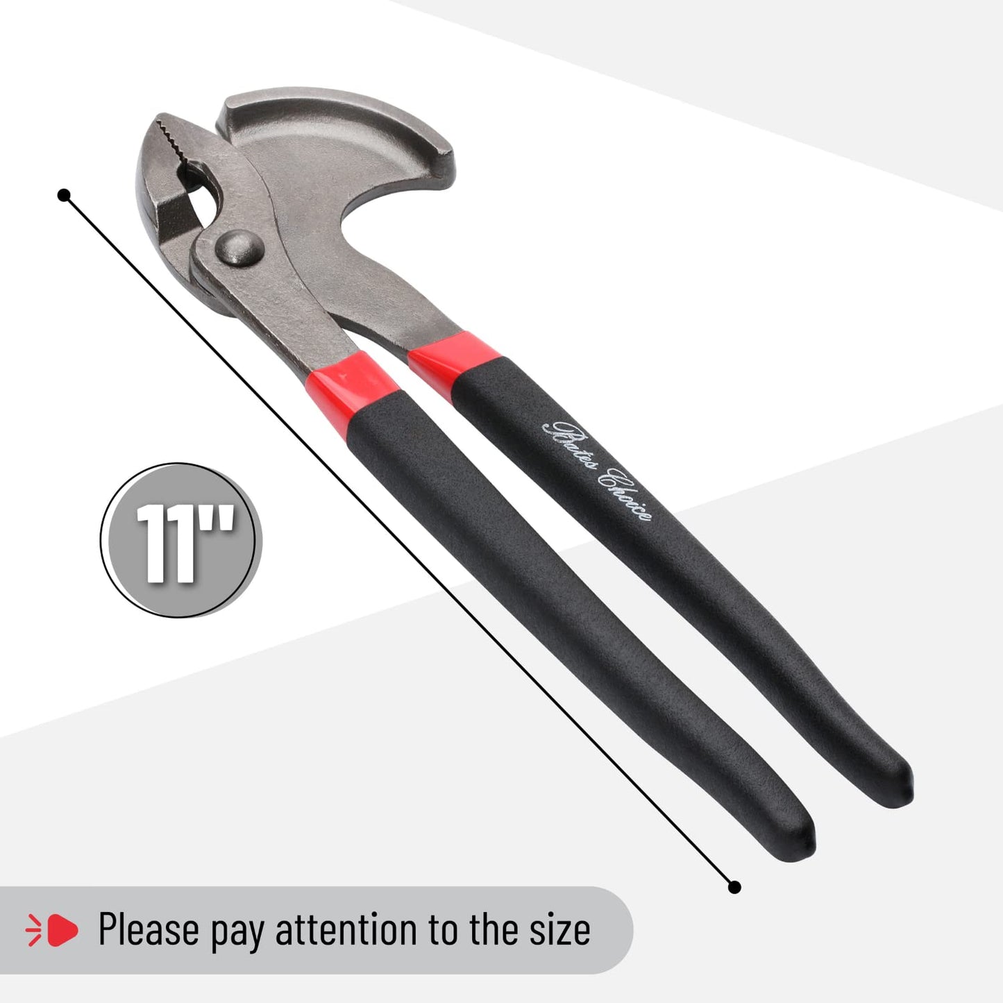 Bates 11" Nail Puller Pliers - Multi-Tool for Nails, Staples, Trim, Carpentry, Hand Tools, Cats Paw Nail & Staple Remover