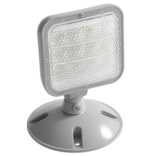 FlipToLed Remote Outdoor Emergency Light Head, Single LED Emergency Lamp, Weatherproof Housing, 3.6V / 9.6V Dual Voltage, 1.7W, UL Listed – for Exit & Emergency Lighting Systems