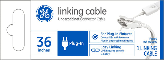 GE GE Undercabinet Linking Cable and Connector Cable for Plug-in Fixtures, 36in (1 Pack)