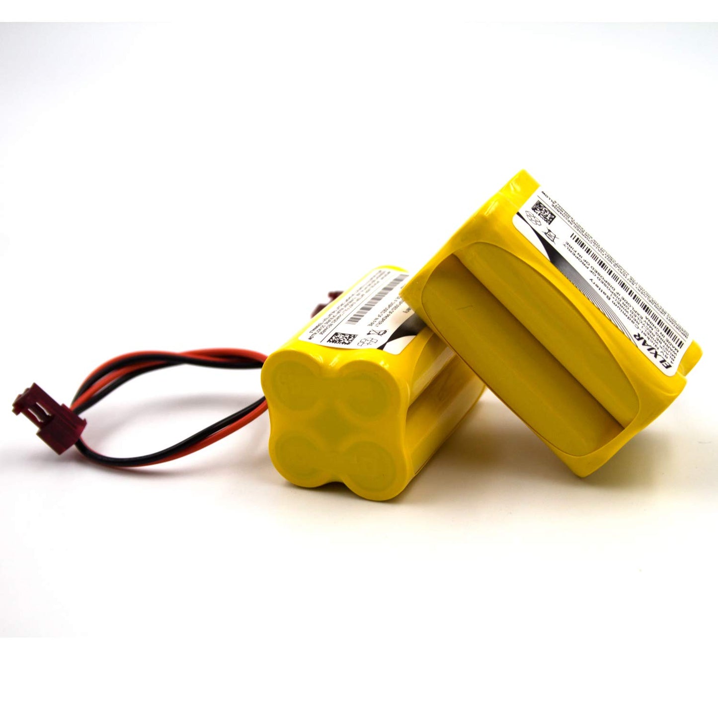 elxjar 2-Pack 4.8V 800mAh Ni-CD Battery Pack Replacement for Sure-Lites, Max Power, Dantona, OSI Emergency Exit Lights