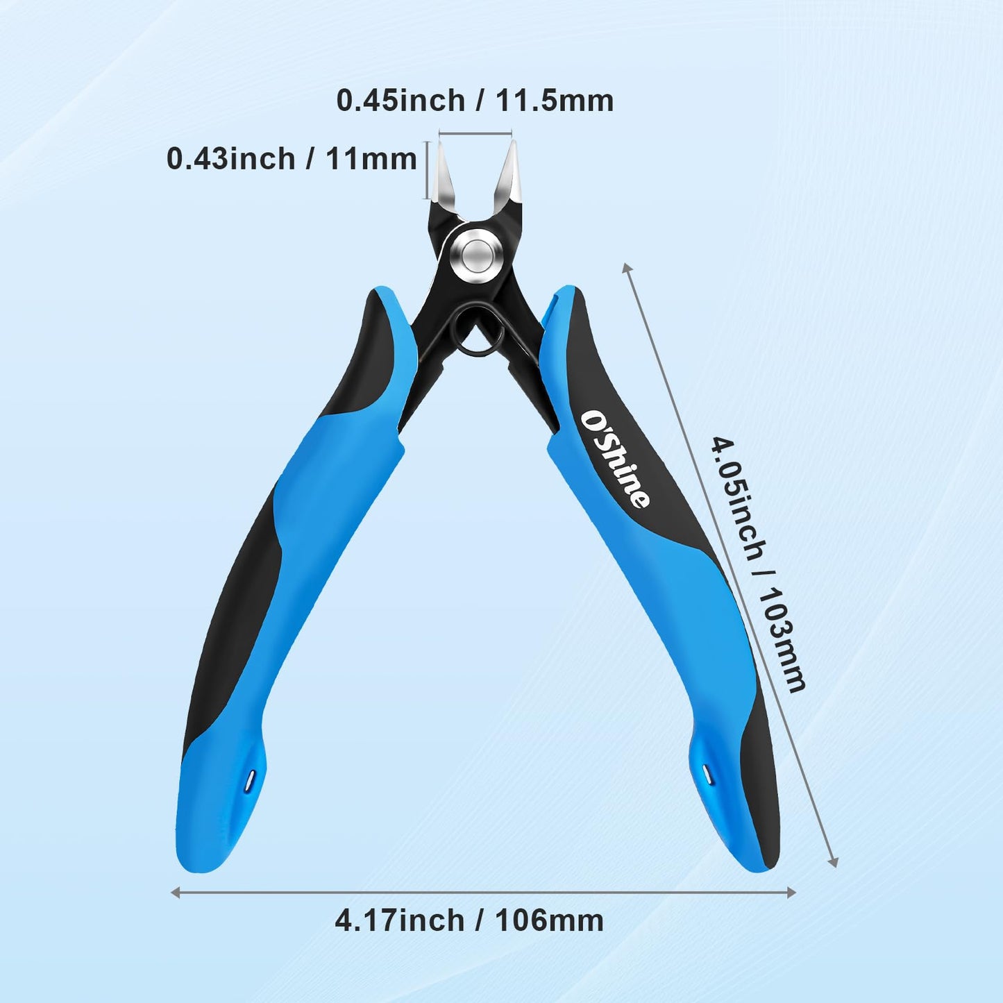 O’Shine Double-Edged Sprue Cutter for Beginners – Sharp Nippers for Plastic Models, Gunpla Gundam Kits with Protective Sheath