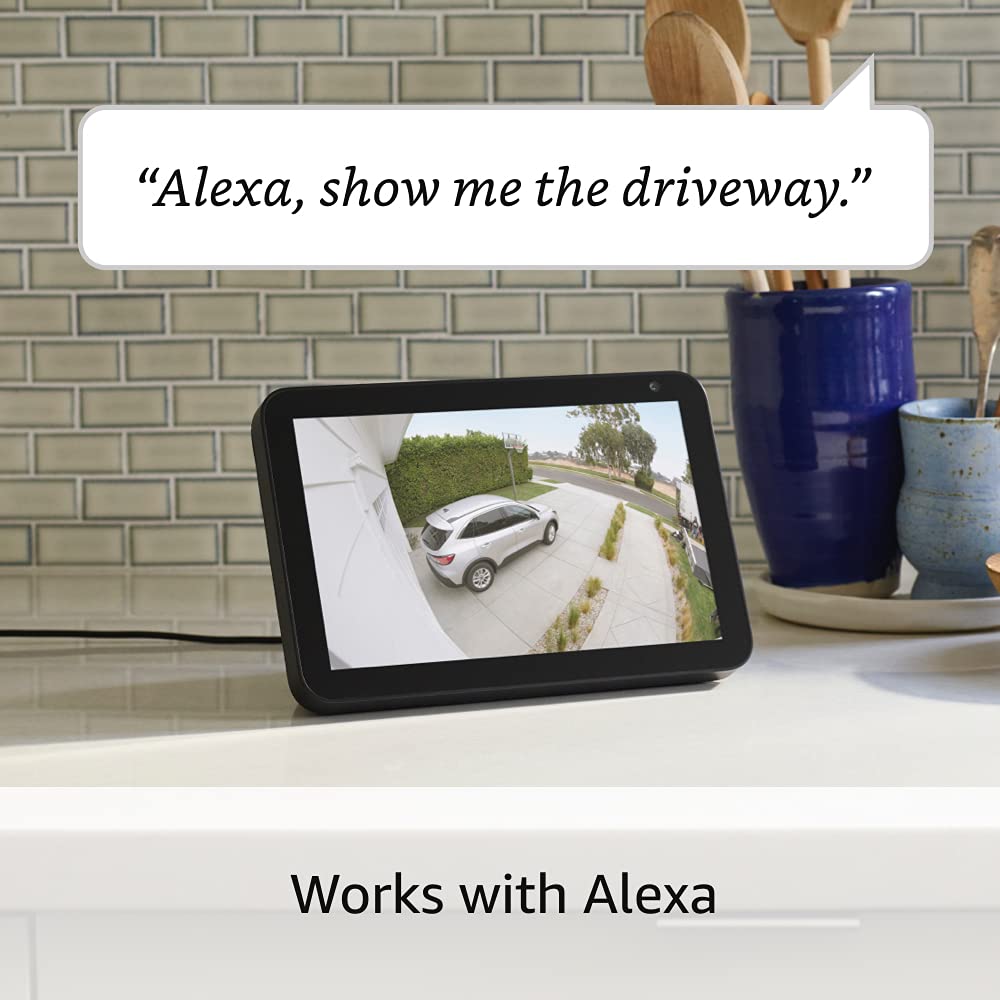 Ring Floodlight Cam Wired Plus (newest model), Outdoor home or business security with motion-activated 1080p HD video and floodlights, White