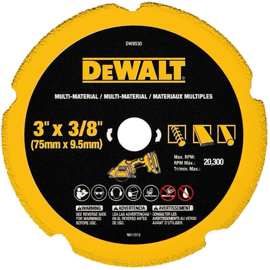 DEWALT Cut Off Wheel, 3", with Fine Finish, Ultra Sharp Carbide (DW8530)