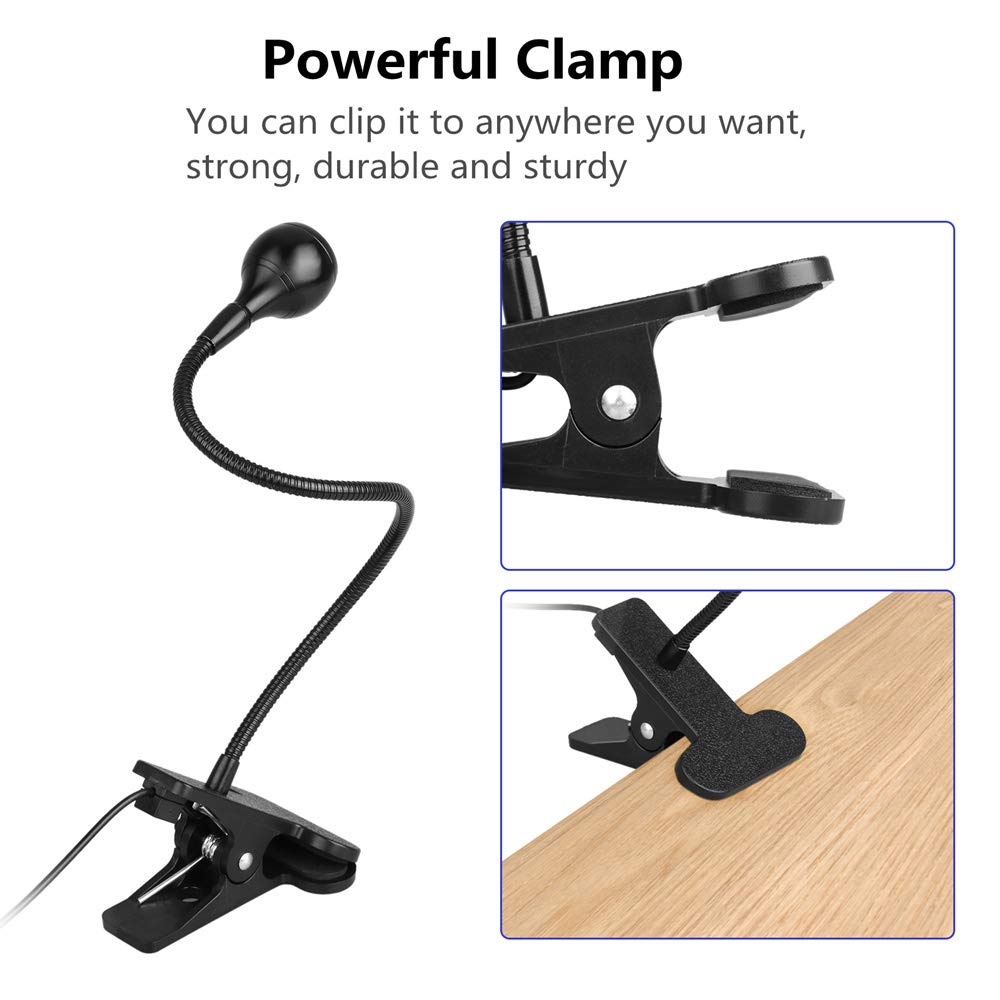 ULIKELED 3W 395nm LED Black Light with Flexible Gooseneck, UV Lamp for Stain Detection, Blacklight Party, Fluorescent Paint & Posters