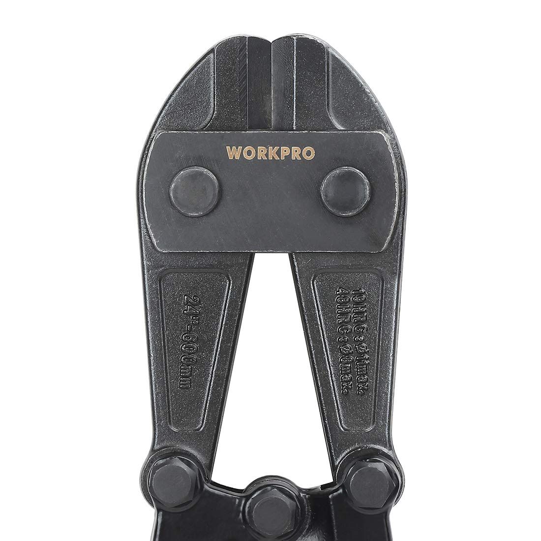WORKPRO 24" Bolt Cutter with Chrome Vanadium Steel Blade, Cuts Padlocks, Chains, Rivets, Soft Metal, Bi-Material Rubber Grip W017015A