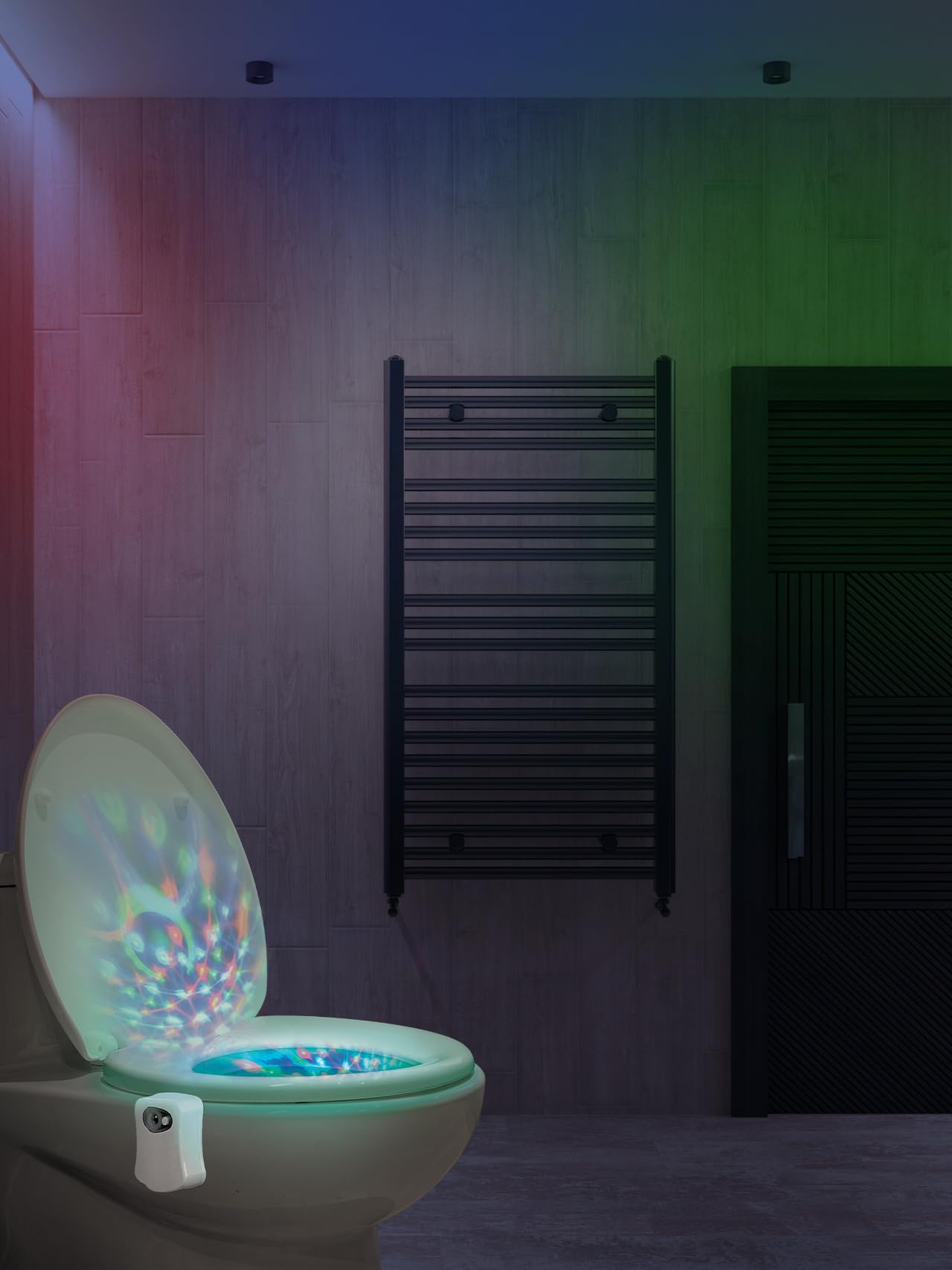 InnoVibe Toilet Disco Light – Motion Sensor LED Bathroom Light, Fun Toilet Accessories, Disco Ball Gift for Bathroom