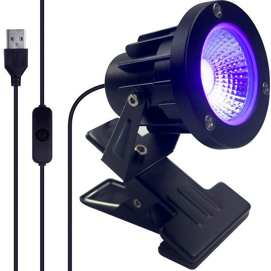 INKECI Black Light 13W 6ft UV Light Lamp, IP65 Clip on Lamp UV Resin Lights, for Fluorescent Tapestry Poster Body Paint Glow Party (1)