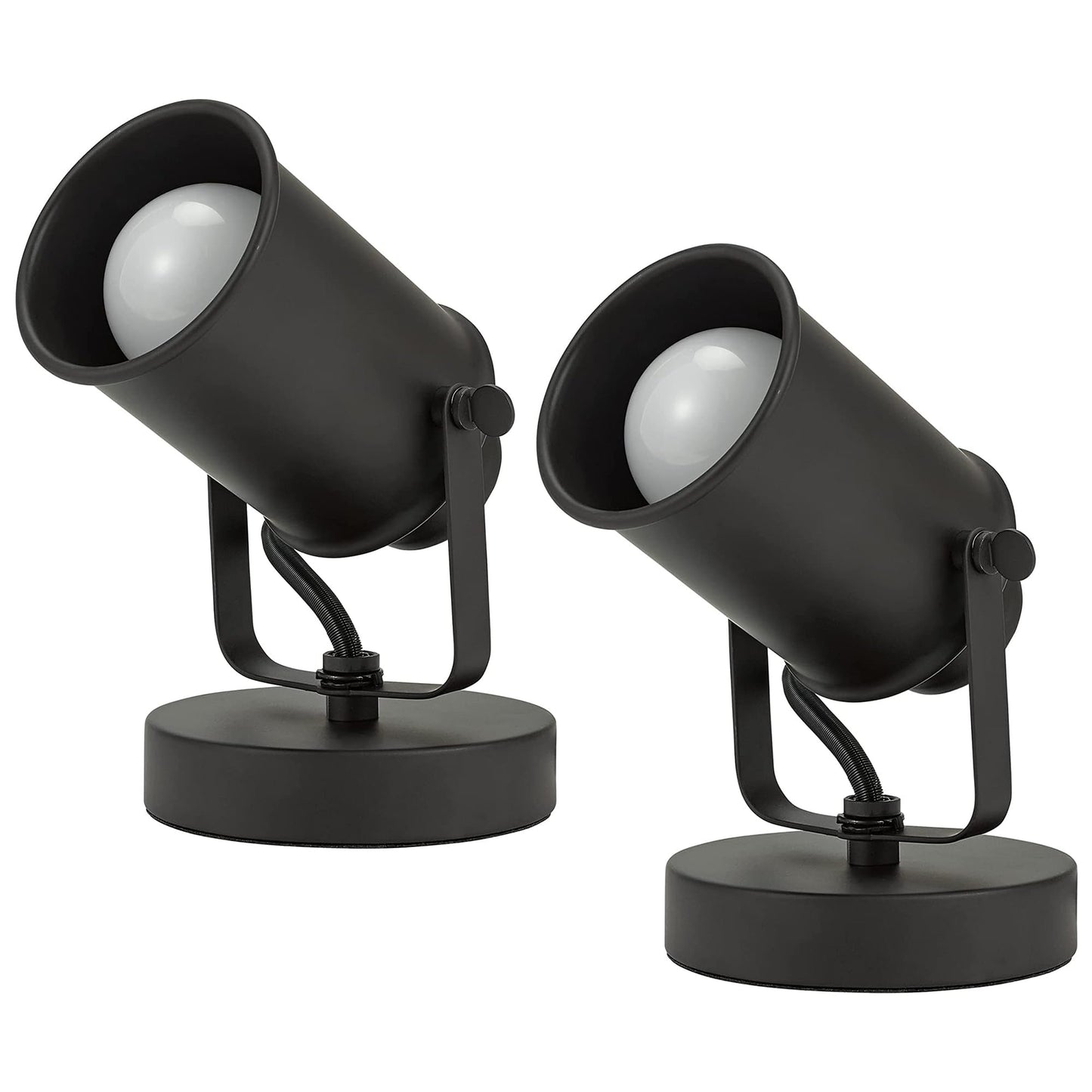 Catalina Lighting Modern Multipurpose Spotlight Desk or Wall Mount Accent Lamp, 6", Dark Bronze, Set of 2