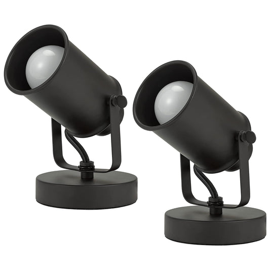 Catalina Lighting Modern Multipurpose Spotlight Desk or Wall Mount Accent Lamp, 6", Dark Bronze, Set of 2