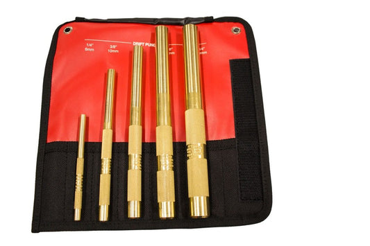 Mayhew Tools 67003 Brass Drift Punch, 5-Piece Set