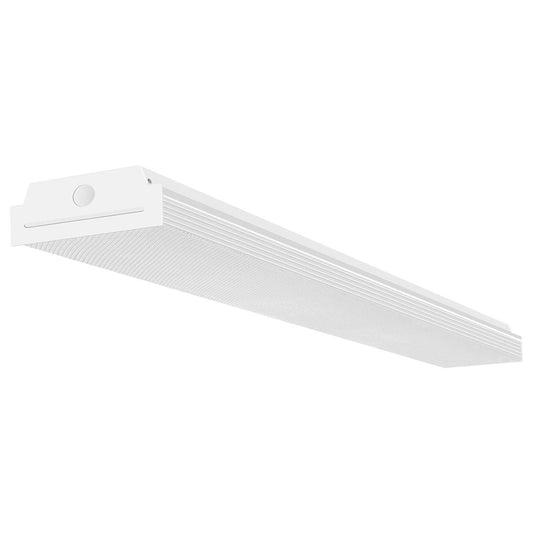 FAITHSAIL 4FT LED Wraparound Shop Light, 40W 4400lm 4000K Neutral White, 48 Inch Flush Mount Garage & Office Ceiling Fixture