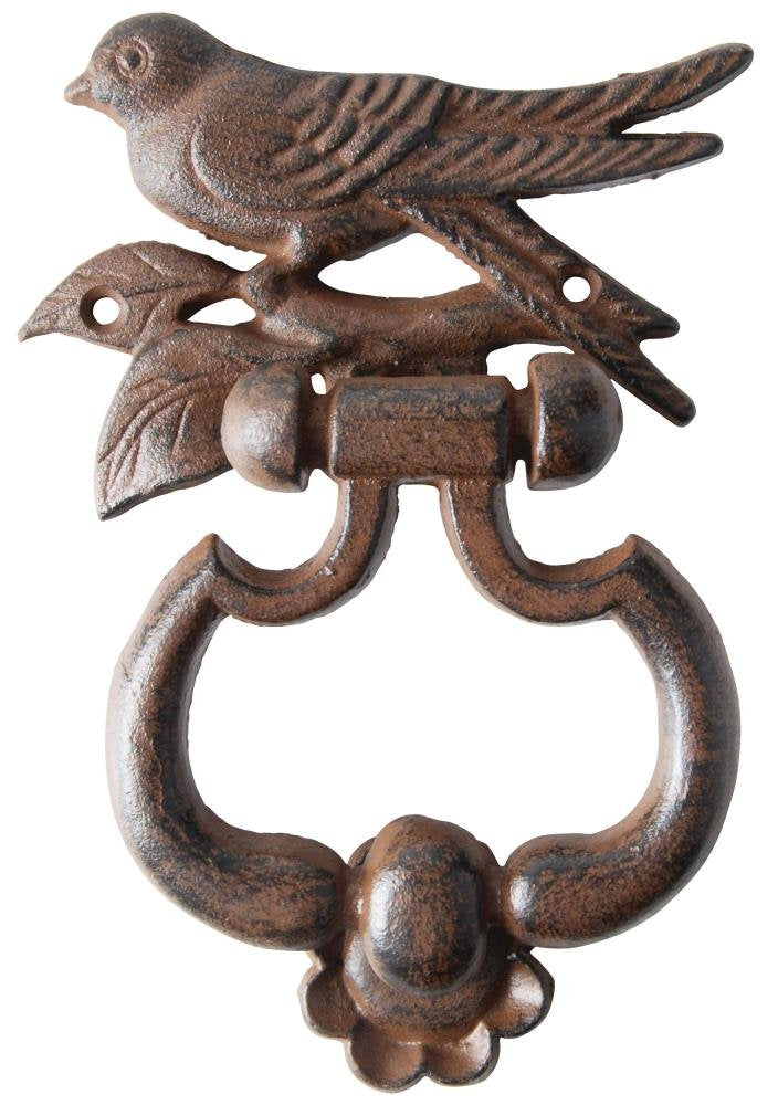Esschert Design USA BR15 Bird Silhouette Door Knocker Antique Brown