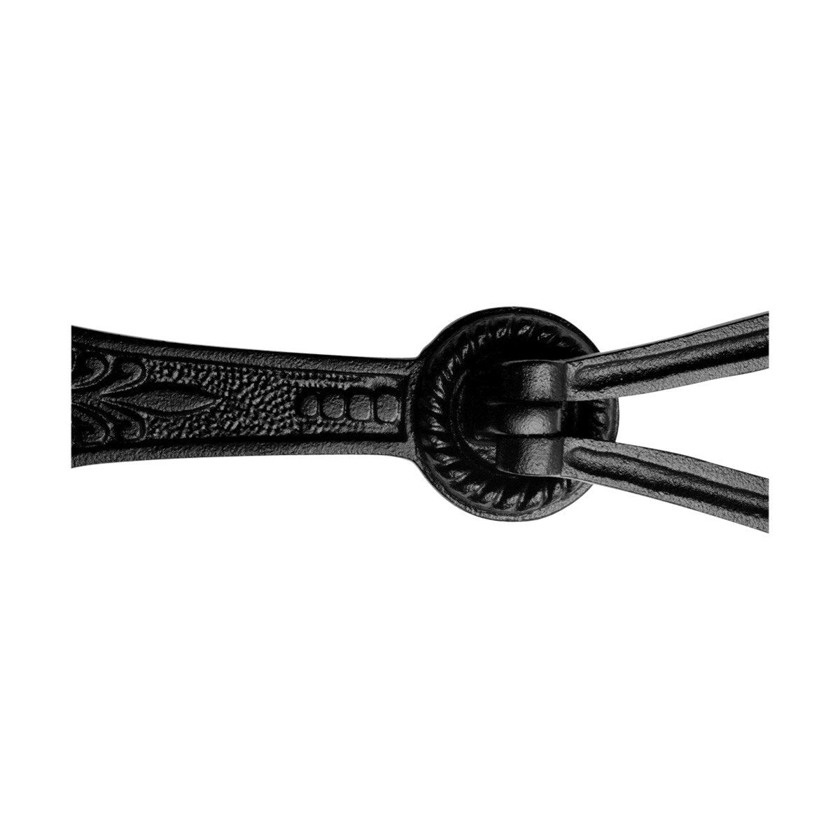 Renovators Supply Manufacturing Door Knockers for Front Door 7 in. Black Cast Iron Georgian Style Door Knocker with Mounting Hardware